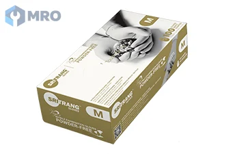 Sri Trang Gloves SRTNG6.2-M ถุงมือไนไตรล์ศรีตรัง 6.2 กรัม หนาพิเศษ ไซซ์ M (กล่อง 100 ชิ้น)