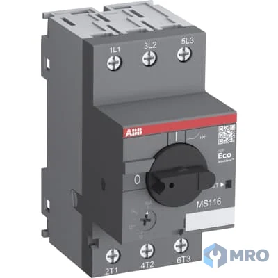 ABB 1SAM250000R1010 เบรกเกอร์ป้องกันมอเตอร์ (MPCB) ABB MS116-10 6.3–10 A