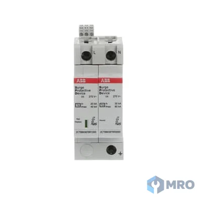 ABB 2CTB803972R0500 อุปกรณ์ป้องกันไฟกระชาก (SPD) ABB OVR T2 1P+N 40 kA 275 V Type 2