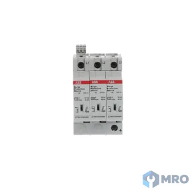 ABB 2CTB815704R0600 อุปกรณ์ป้องกันไฟกระชาก (SPD) ABB OVR T2 3P 40 kA 275 V Type 2 (TN-C)