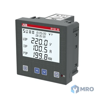 ABB 2TAZ663014R2000 พาวเวอร์มิเตอร์ ABB M1M 30 Ethernet (ผ่าน CT 1/5 A, Modbus TCP, 2 DO)