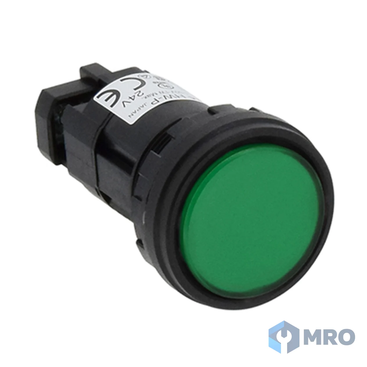 IDEC HW1P-1Q4G ไฟแสดงสถานะ (ไพล็อตแลมป์) 22 มม. IDEC HW1P-1Q4G LED สีเขียว 24 V AC/DC
