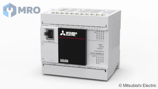 Mitsubishi Electric FX5S-30MR/ES PLC Mitsubishi iQ-F FX5S-30MR/ES อินพุต 16 จุด / เอาต์พุตรีเลย์ 14 จุด ไฟเลี้ยง 100–240 VAC