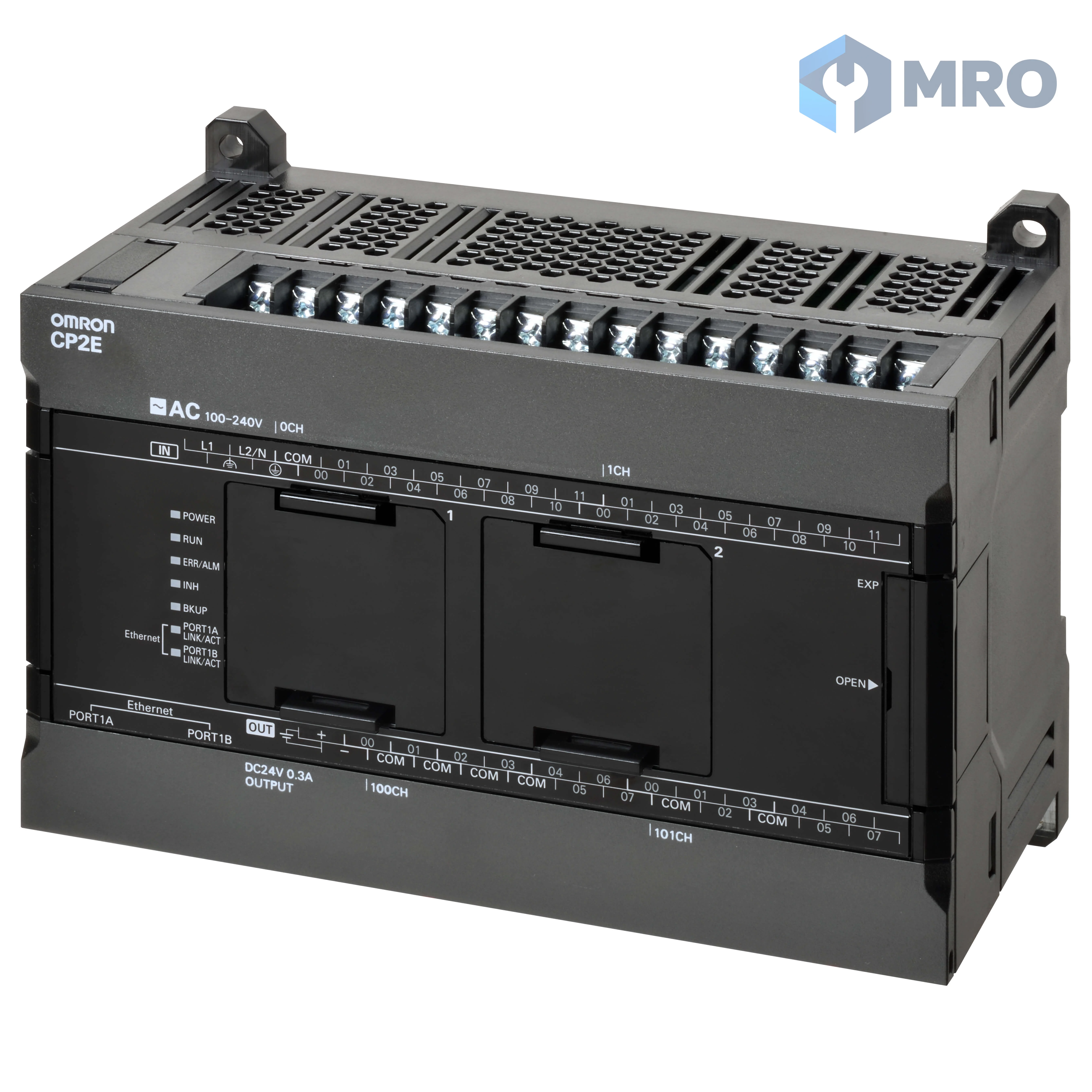 Omron CP2E-N40DT-D PLC Omron CP2E-N40DT-D อินพุต 24 จุด / เอาต์พุตทรานซิสเตอร์ 16 จุด ไฟเลี้ยง 24 VDC