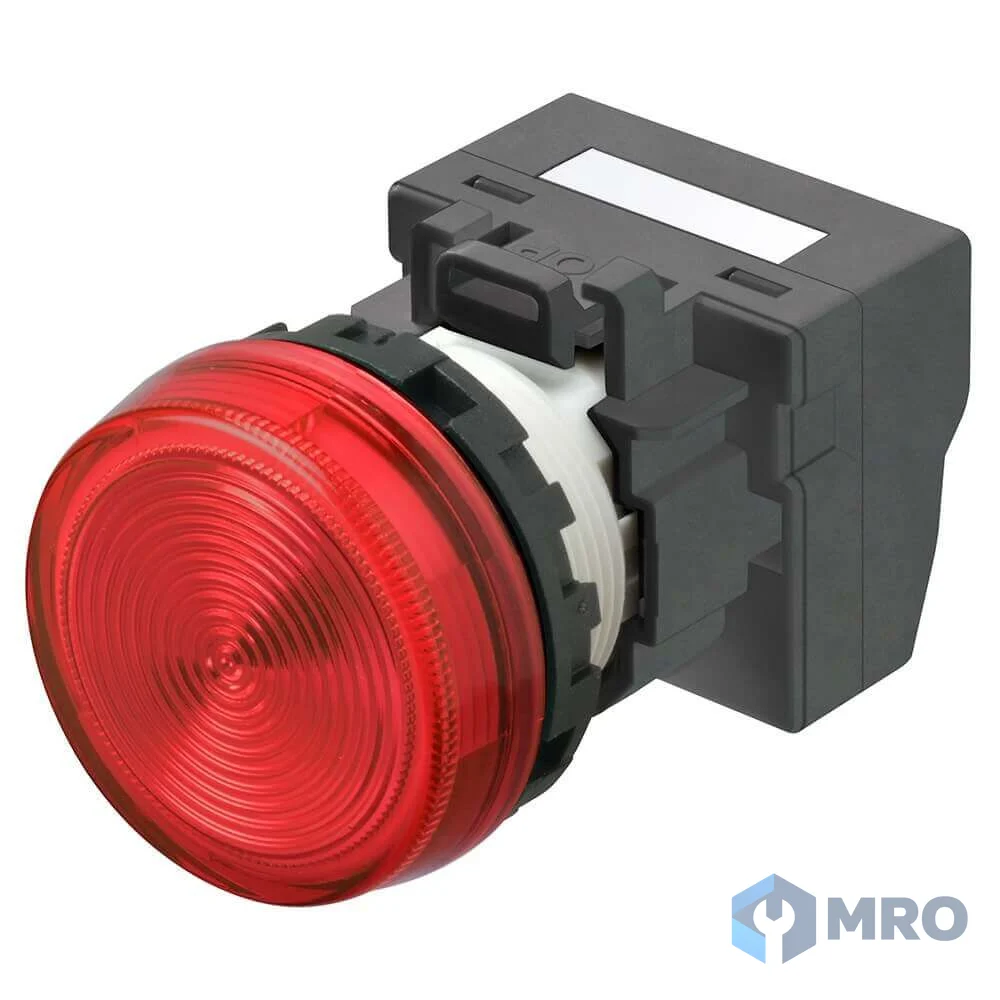 Omron M22N-BN-TRA-RC ไฟแสดงสถานะ (ไพล็อตแลมป์) 22 มม. Omron M22N-BN-TRA-RC LED สีแดง 24 V AC/DC