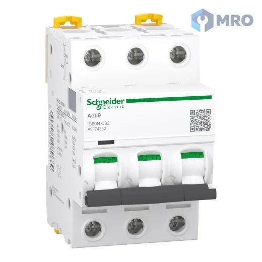 Schneider Electric A9F74332 เบรกเกอร์ลูกย่อย (MCB) Schneider iC60N 3P 32 A C-curve