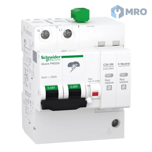 Schneider Electric A9L16295 อุปกรณ์ป้องกันไฟกระชาก (SPD) Schneider iQuick PRD20r 1P+N Type 2