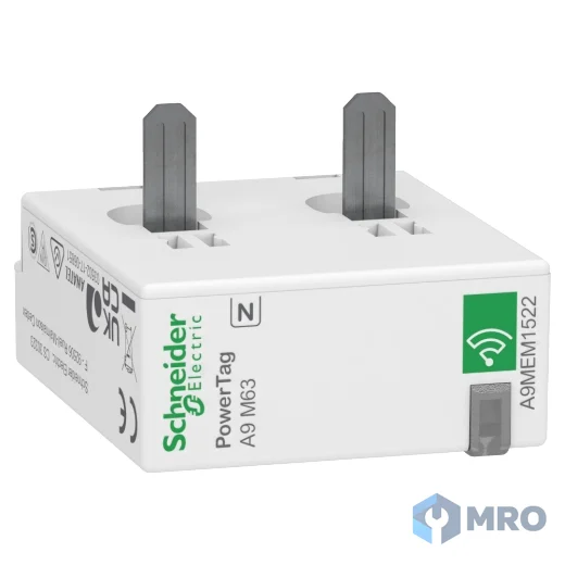 Schneider Electric A9MEM1522 เซนเซอร์วัดพลังงานไร้สาย Schneider PowerTag Monoconnect 63 A 1P+N ติดด้านล่าง