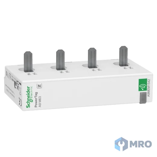 Schneider Electric A9MEM1542 เซนเซอร์วัดพลังงานไร้สาย Schneider PowerTag Monoconnect 63 A 3P+N ติดด้านล่าง