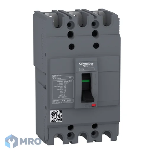 Schneider Electric EZC100N3060 เบรกเกอร์ MCCB Schneider EasyPact EZC100N 3P 60 A