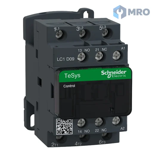 Schneider Electric LC1D09M7 แมกเนติกคอนแทคเตอร์ Schneider TeSys Deca LC1D09M7 9 A คอยล์ 220 VAC (มอเตอร์ 4 kW 380 V)