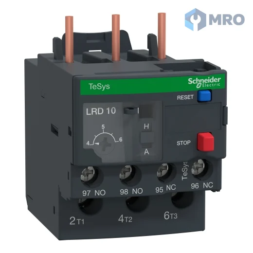 Schneider Electric LRD10 โอเวอร์โหลดรีเลย์ Schneider TeSys LRD10 4…6 A