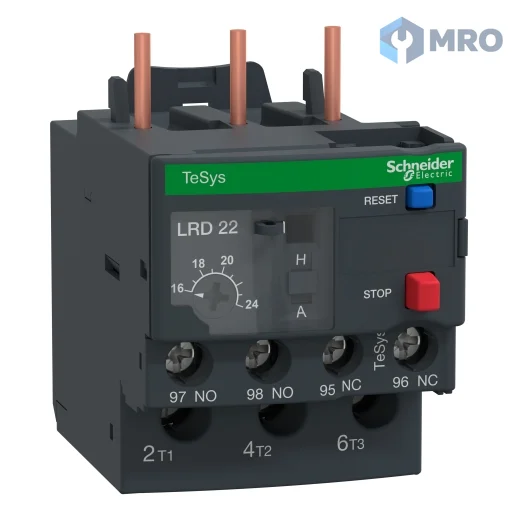 Schneider Electric LRD22 โอเวอร์โหลดรีเลย์ Schneider TeSys LRD22 16…24 A