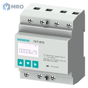 Siemens 7KT1670 มิเตอร์วัดพลังงานไฟฟ้า 3 เฟส Siemens PAC1600 7KT1670 (ต่อตรง 80 A, พัลส์ S0)