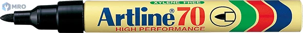 ARTLINE (SHACHIHATA) EK-70-BLACK ปากกามาร์คเกอร์ถาวร Artline 70 หัวกลม สีดำ (กล่อง 12 ด้าม)
