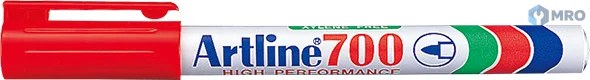 ARTLINE (SHACHIHATA) EK-700-RED ปากกามาร์กเกอร์ถาวร Artline EK-700 หัวกลม สีแดง (กล่อง 12 ด้าม)