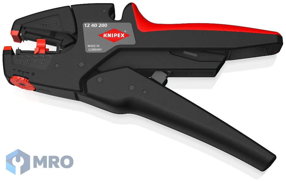 KNIPEX 12 40 200 คีมปอกสายไฟอัตโนมัติ KNIPEX 12 40 200 (0.03–10 ตร.มม.)