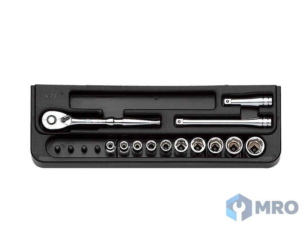 KTC TB210 ชุดบล็อก KTC TB210 แกน 1/4 นิ้ว (13 ชิ้น ลูกบล็อก 5–14 มม.)