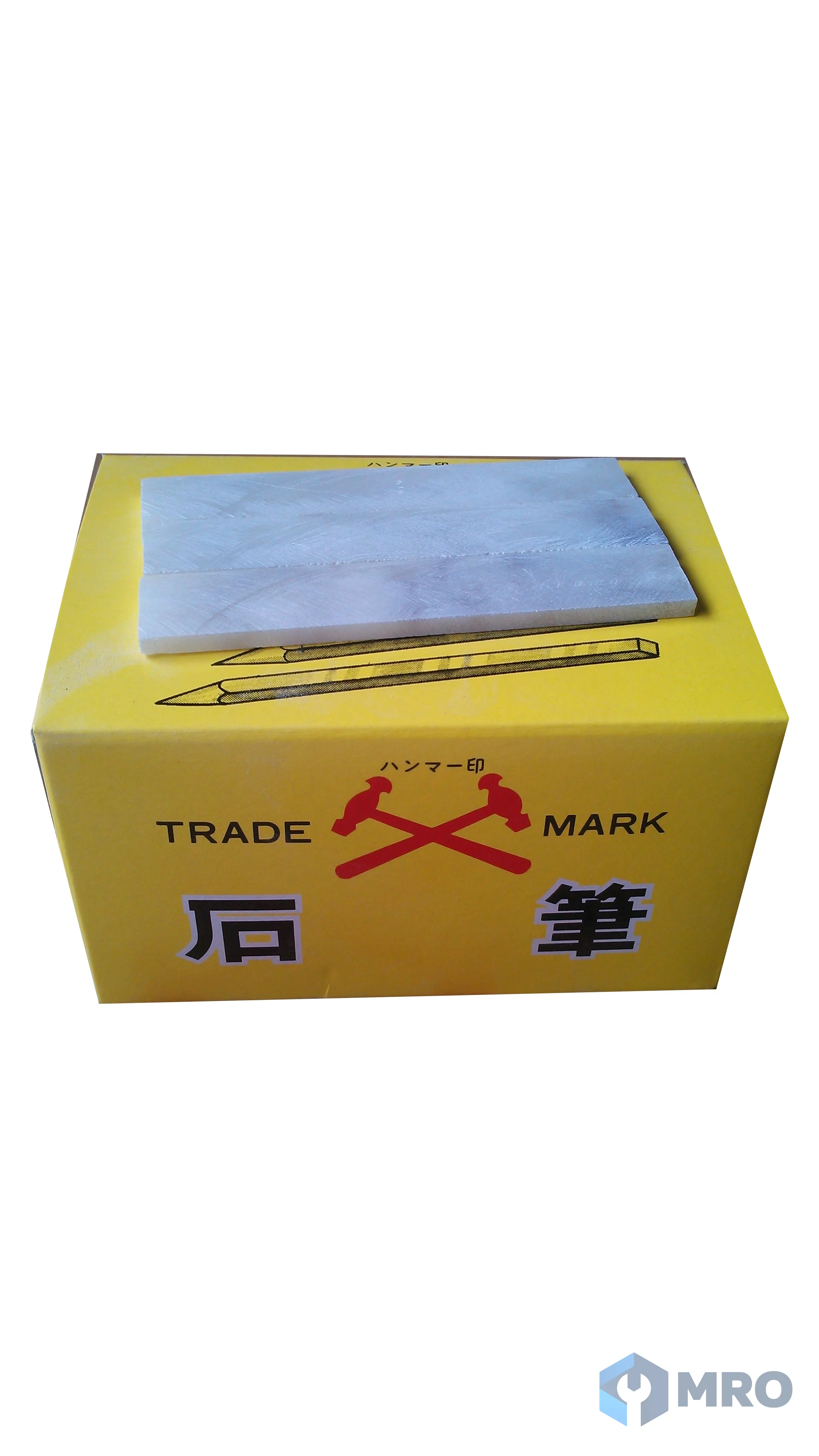 MASUDA TALC 7 ชอล์กหินสบู่เขียนเหล็ก Masuda แบบแบนบาง 3x15x80 มม. (แพ็ก 50 แท่ง)