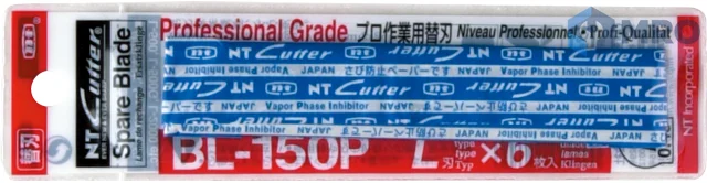 NT CUTTER BL-150P ใบมีดคัตเตอร์ NT BL-150P ชนิด L 18 มม. (6 ใบ)