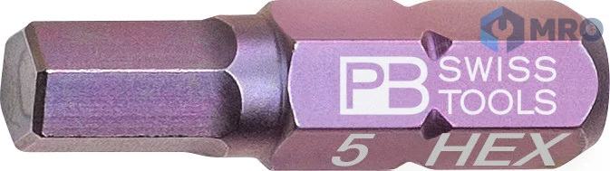 PB SWISS TOOLS C6.210/2,5 ดอกไขควงหกเหลี่ยม PB Swiss C6.210 ขนาด 2.5 มม. ยาว 25 มม. (แพ็ก 10 ดอก)