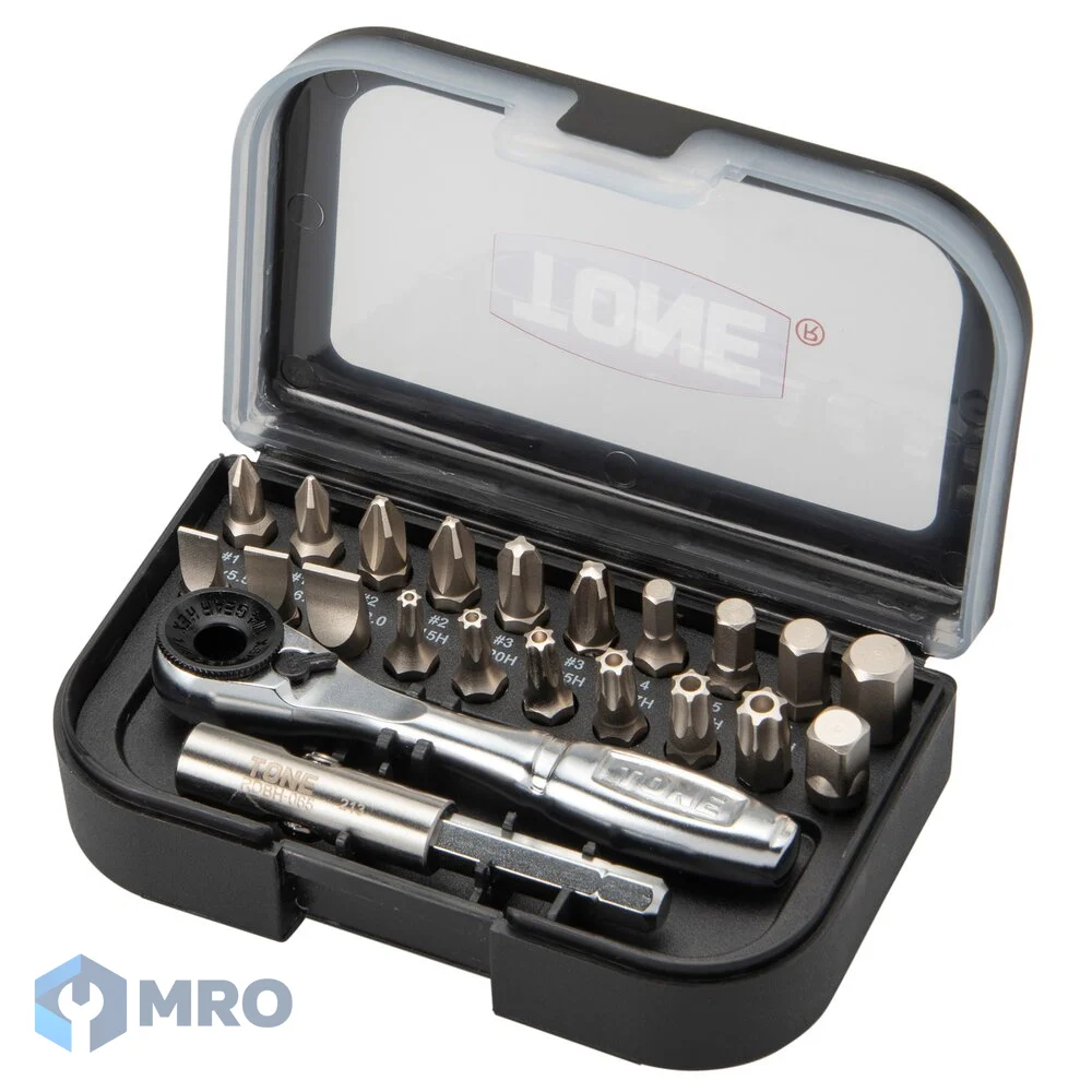 TONE BRS20 ชุดไขควงด้ามฟรีพร้อมดอกไขควง TONE BRS20 (22 ชิ้น)