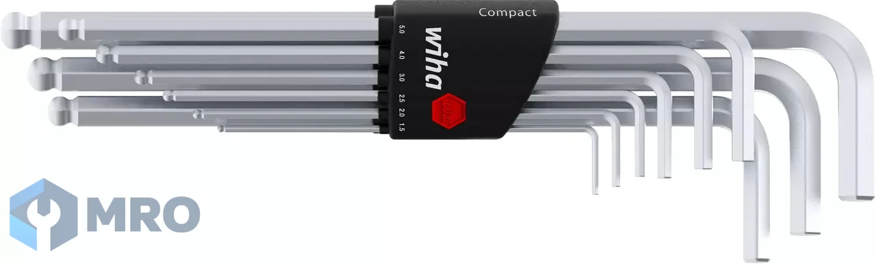 WIHA 369H9 ชุดประแจหกเหลี่ยมหัวบอล WIHA 369H9 (9 ตัว 1.5–10 มม.)