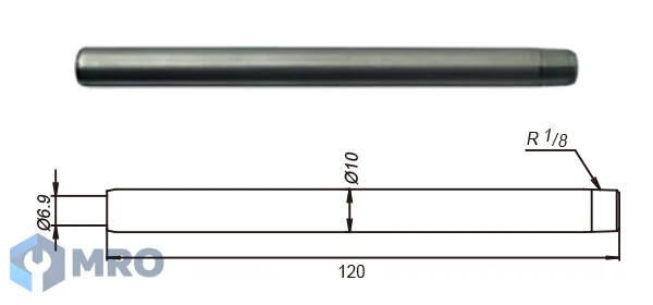 YAMADA HSP-1 หัวฉีดอัดจาระบี YAMADA HSP-1 มาตรฐาน ยาว 120 มม.