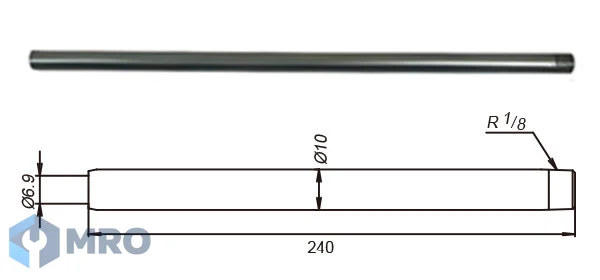 YAMADA HSP-2 หัวฉีดอัดจาระบี YAMADA HSP-2 แบบยาว 240 มม.