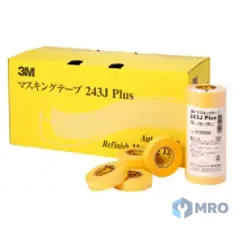 3M 243J Plus 12mm x 18m (10 rolls) มาสกิ้งเทปพ่นสีรถยนต์ 3M 243J Plus กว้าง 12 มม. ยาว 18 ม. (แพ็ก 10 ม้วน)