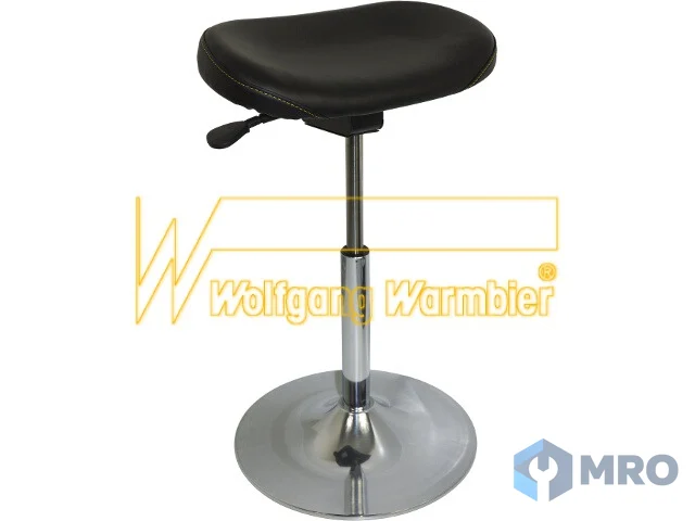 Warmbier 1700.S.V VINYL SIT-STAND STOOL, dissip. chrom base with diss. knobs