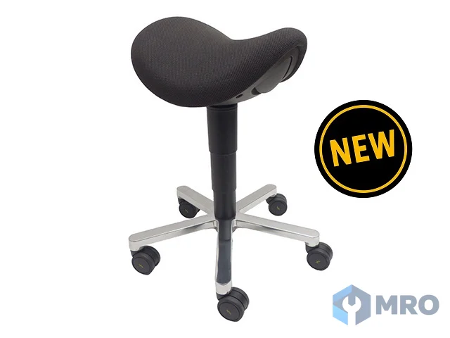 Warmbier 1700.SH.S saddle stool with fabric, color black