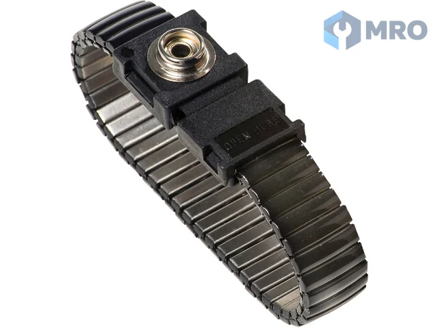 Warmbier 2052.750.5.10 Stainless steel band, black 10 mm snap, adjustable