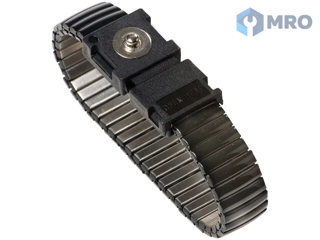 Warmbier 2052.750.5.3 Stainless steel band, black 3 mm snap, adjustable