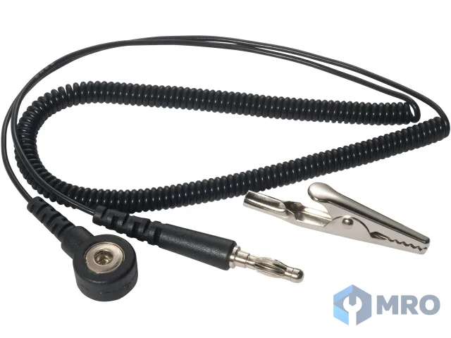 Warmbier 2101.780.3 Mini coil cord, black, 2,4 m, 3 mm snap / banana plug