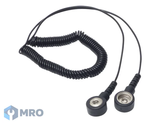 Warmbier 2101.780.3.10 mini coil cord, black, 2,4 m, 3/10 mm snap