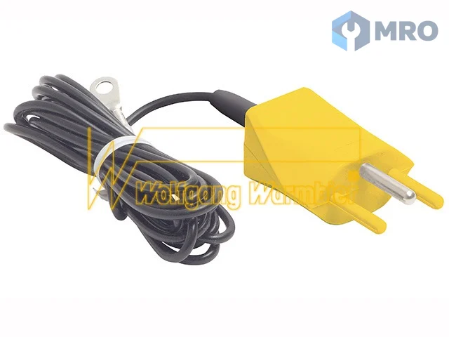 Warmbier 2200.113.Y.CH Grounding plug SWISS, yellow, 2m cord, 4 mm ring terminal