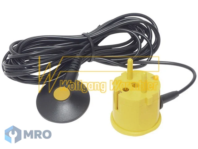Warmbier 2200.115.Y Grounding plug, yellow, 1x10 mm snap, 4,5 m cord