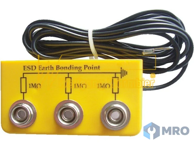 Warmbier 2200.W.3 Earth connecting box yellow, right angle with 3x10mm snaps