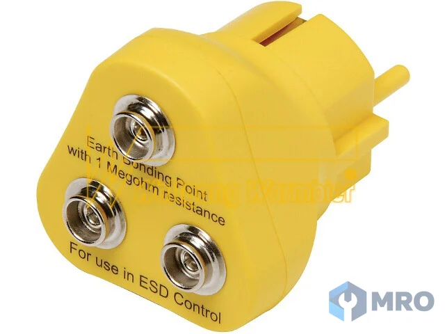 Warmbier 2201.230 Grounding plug without cable, 1 MOhm resistor