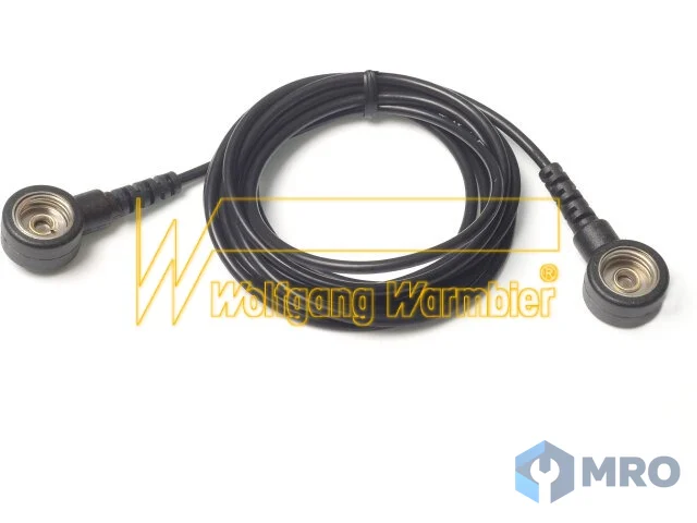 Warmbier 2250.762.1 Connection cord, 1,5 m, with- out resistor,10 mm/10 mm snap