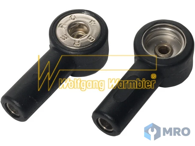 Warmbier 2287.10.4 Encapsulated banana plug adapter, 10 mm / 4 mm snaps