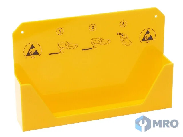 Warmbier 2560.894.H.N Wall mounted container for disposable heel grounders