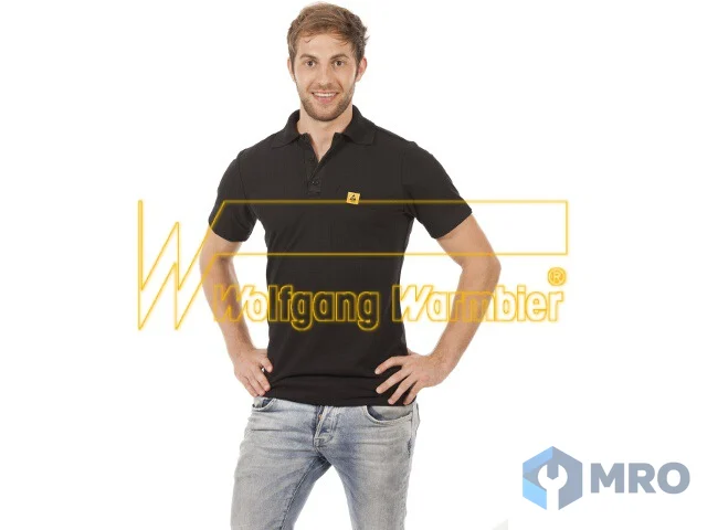 Warmbier 2629.P.2XL Polo Shirt, black, size XXL, unisex, 210 g/sqm