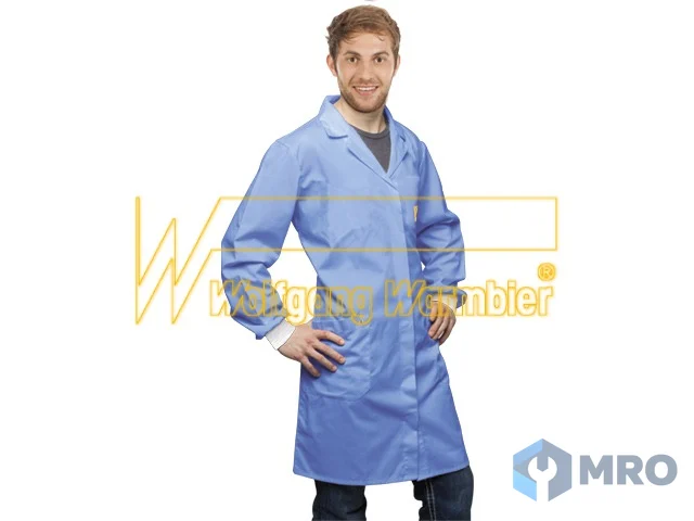 Warmbier 2635.AM160.C.2XL smock AM160, 3mm snap, conduct.cuffs, blue, size 2XL