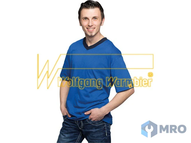 Warmbier 2658.TV.5XL T-Shirt, blue, unisex size 5XL, V-neck