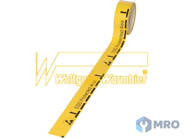 Warmbier 2822.3.5033 Floor marking tape, PVC, Thickness: 140 µm,Length: 33 m