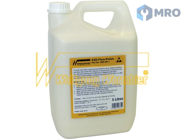 Warmbier 2900.581.1 ESD floor polish, 5 litres