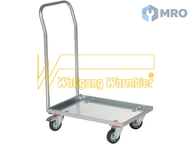 Warmbier 5390.1198 Utility cart with plated metal handle