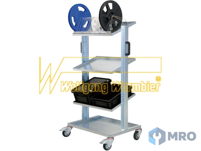 Warmbier 5390.1207.01 Storage cart, 4 shelves 740 x 540 x 1280 mm